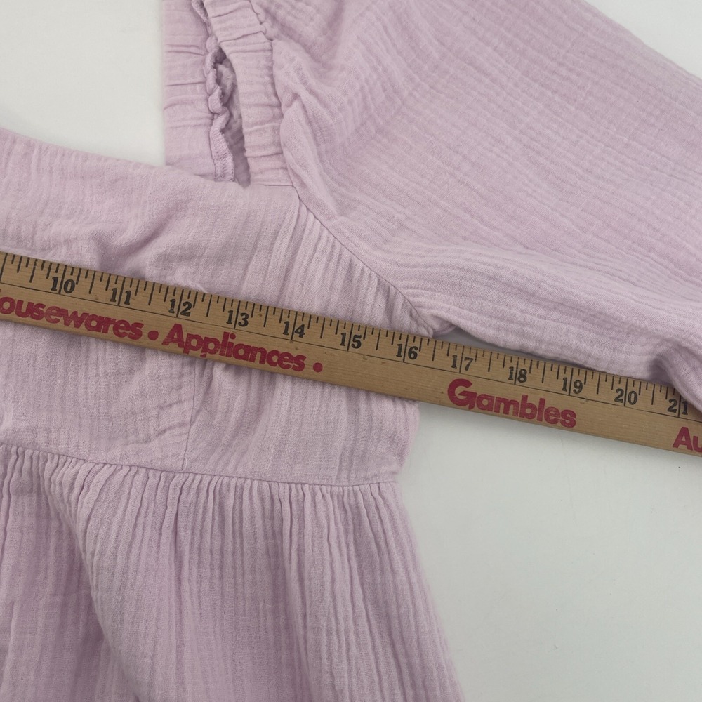 J Crew Mini Dress Womens Medium Soft Cotton Gauze Boho Blush Pink - Picture 6 of 10